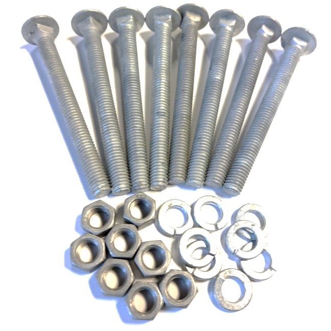 Carriage bolts kit 3/8'' x 4'' - 0014-4