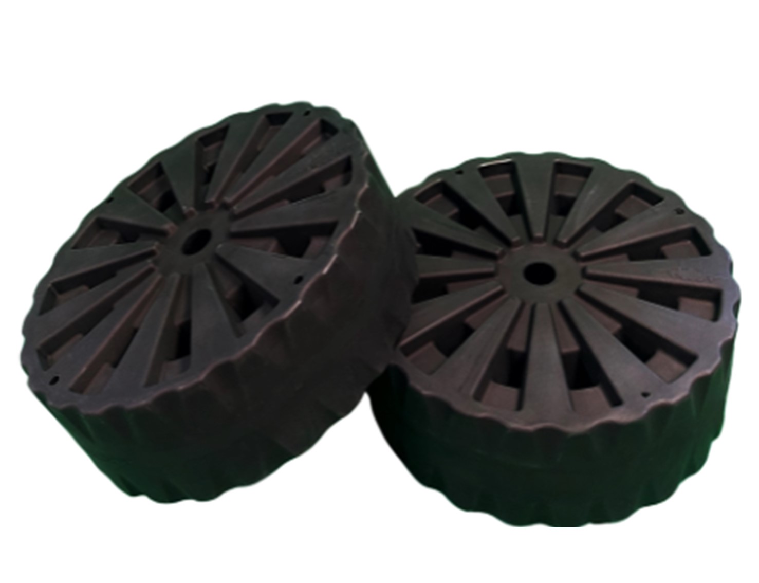 Kit of 2 wheels 24'' for dock - Heavy Duty - 1500 lbs - 9003-2