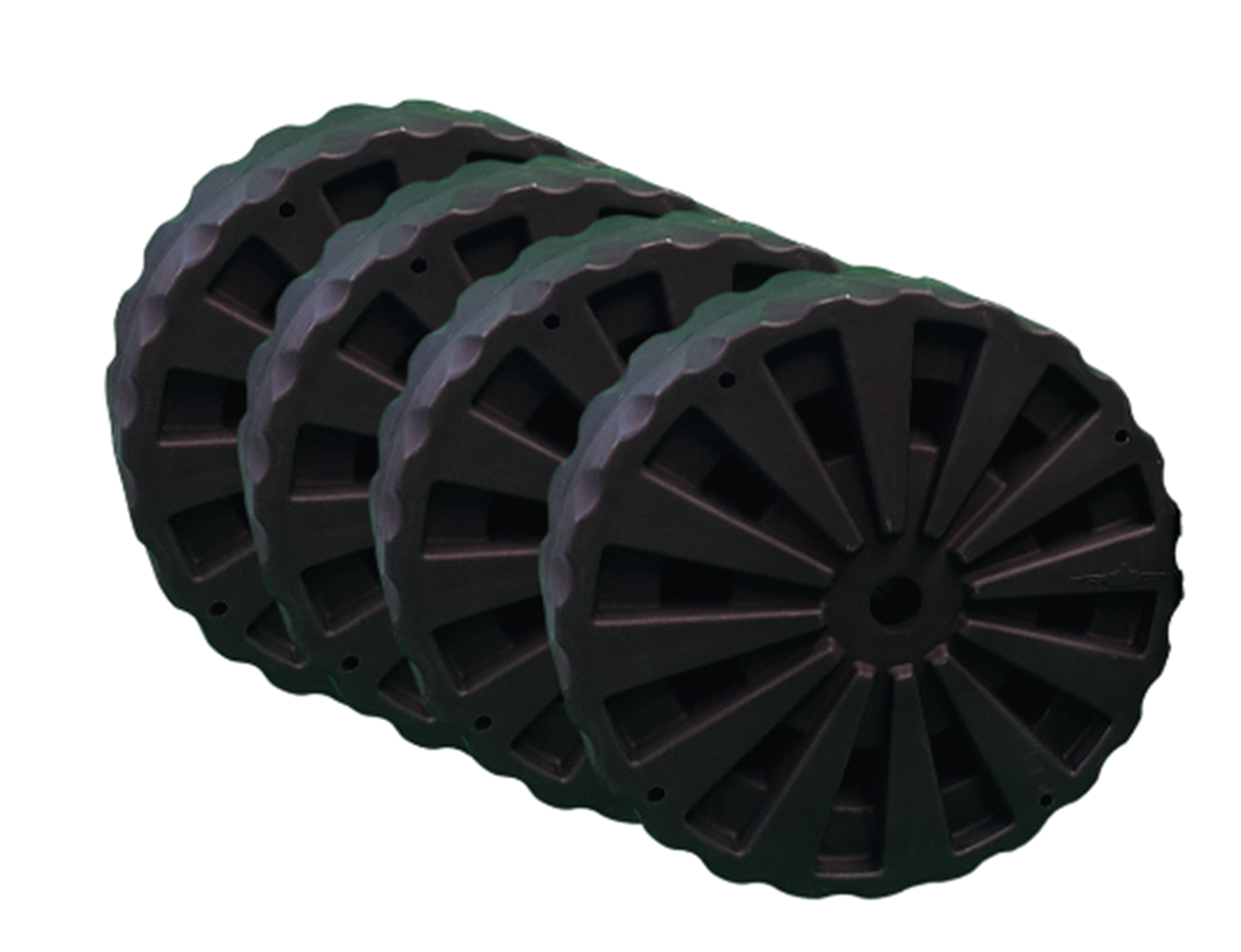 Kit of 4 wheels 24'' for dock - Heavy Duty - 1500 lbs - 9003-4