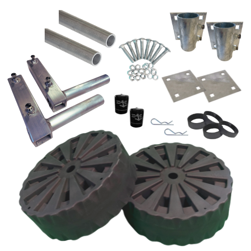 Heavy Duty wheels and reinforced L-brackets All-In kit - no axel - 9006HDALL