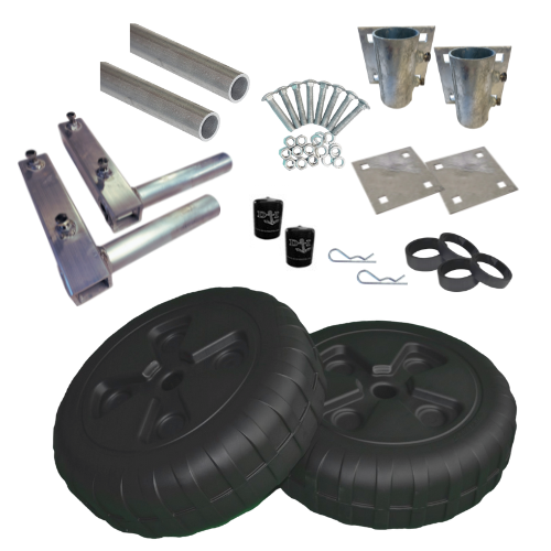 Standards wheels and reinforced L-brackets "All-In" kit - no axel - 9006STDALL