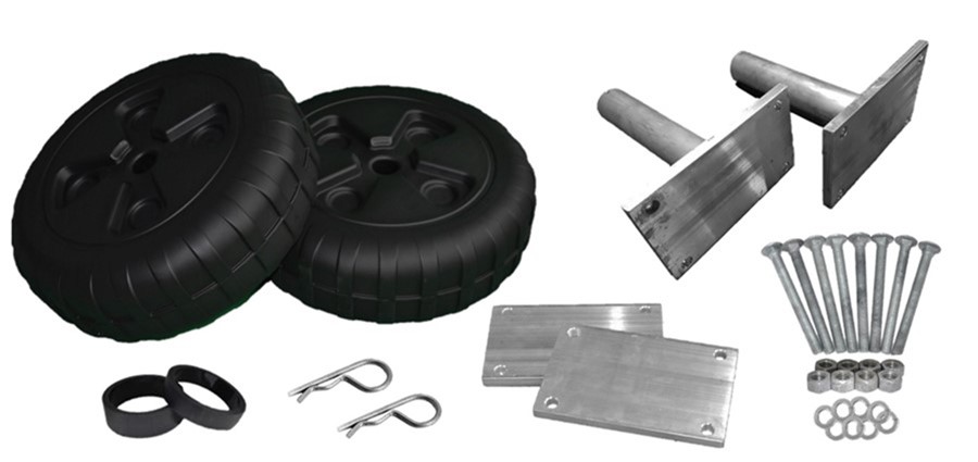 Brackets and Standards Wheels Kit of 2 for boat lift - 9009STD-2