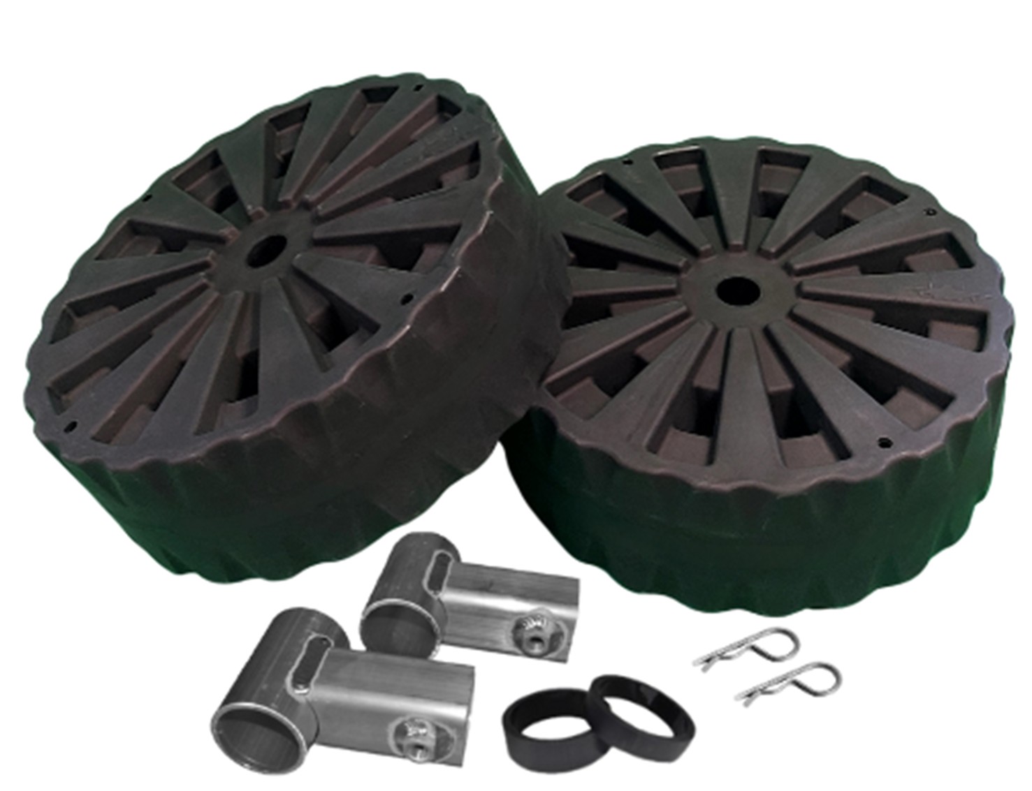Eagle Wheels Heavy Duty 24" Wheels and T-Brackets Kit - for axle - 9004HD