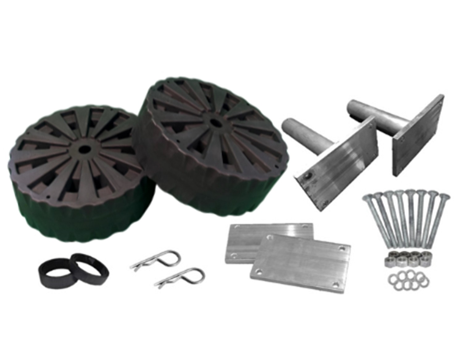 Brackets and Heavy Duty Wheels kit of 2 for Boat lift - 9009HD-2