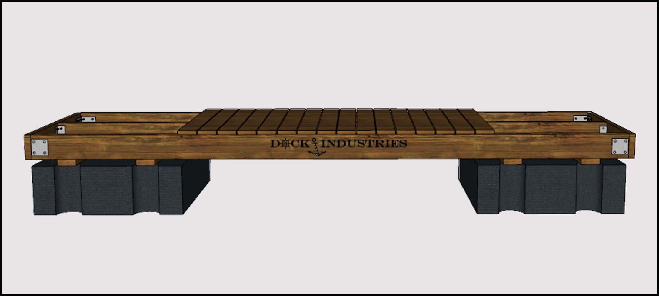 Ensemble de quai Résidentiel 4'x16' - Sans ancrage